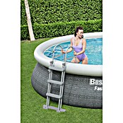 Bestway Opblaasbaar zwembad Fast Set Rotan 457x107 (Ø x h: 457 x 107 cm, Grijs, 12.362 l) | BAUHAUS