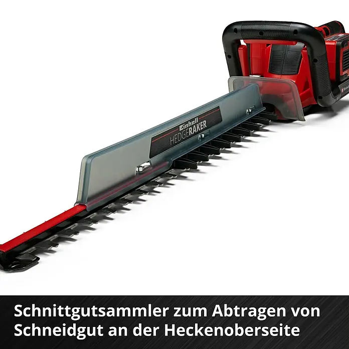 Einhell Power X-Change 18V Akku-Heckenschere GE-CH 36/65 Li-Solo - 36 V, Ohne Akku, Schnittlänge: 65 cm - Einhell Heckenschere mit Schnittgutsammler zum Abtragen von Schneidgut an der Heckenoberseite.