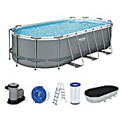 Bestway Opzetzwembad Steel Pro Max Set 549 (l x b x h: 549 x 274 x 122 cm, Grijs, 13.430 l) | BAUHAUS