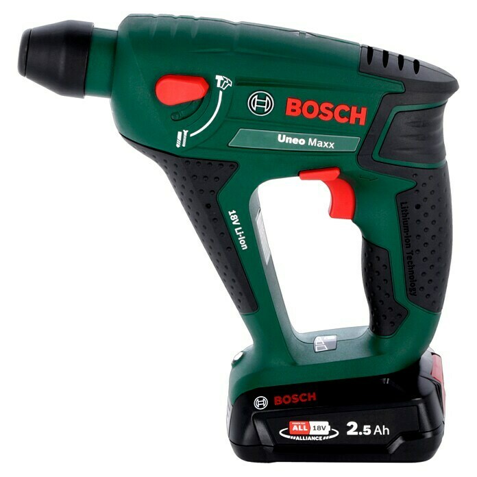 Bosch Power for All 18V Akumulatorsko vrtalno kladivo Uneo Maxx  (18 V, 2 bateriji, 0,6 J) | 2248 - Akku Bohrhammer | BBDB - Bohrhämmer | BBD - Elektro WZ/Großmaschinen | BB - ElektroWZ/Großmaschinen | B - Werkz/Masch/Maschzubeh/Auto | BAUHAUS