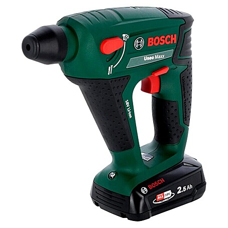 Bosch Power for All 18V Akku-Bohrhammer Uneo Maxx (18 V, 2 Akkus, 0,6 J)