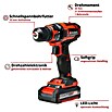 Einhell Power X-Change Akku-Bohrschrauber TC-CD 18/35 Li Kit (18 V, 1 Akku, 1,5 Ah, Leerlaufdrehzahl: 0 U/min - 550 U/min)