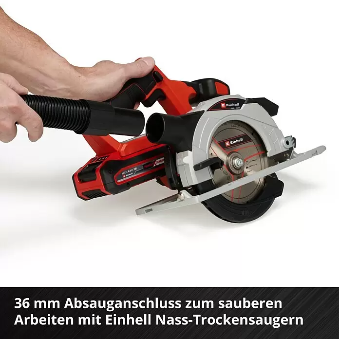 Einhell Power X-Change 18V Akku-Handkreissäge TE-CS 18/150 Li - Solo18 V, Ohne Akku, Leerlaufdrehzahl: 4.200 U/min