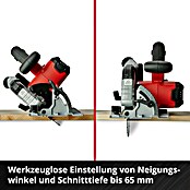 Einhell Power X-Change Akku-Handkreissäge TE-CS 18/190 Li Bl-Solo (18 V, Li-Ionen, Ohne Akku, Leerlaufdrehzahl: 0 U/min - 3.800 U/min)