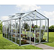 Vitavia Gewächshaus Zeus 11900 (4,63 x 2,56 x 2,5 m, Farbe: Aluminium, Einscheibensicherheitsglas (ESG), 3 mm)