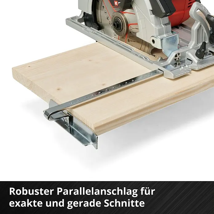 Einhell Professional Power X-Change 18V Akku-Handkreissäge TE-CS 18/190 Li BL-Solo - 18 V, Ohne Akku, Leerlaufdrehzahl: 0 U/min - 3.800 U/min - Robustes Kreissäge-Zubehör für exakte, gerade Schnitte. Der Parallelanschlag sorgt für präzise Ergebnisse beim Holzzuschnitt.