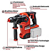 Einhell Power X-Change 18V Akku-Kombihammer Herocco 36/28 (18 V, Ohne Akku, 3,2 J) | BAUHAUS