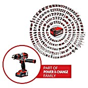 Einhell Power X-Change Akku-Schlagbohrschrauber TE-CD 18 Li-i BL (18 V, Li-Ionen, 2 Ah, 2 Akkus, Leerlaufdrehzahl: 0 U/min - 1.800 U/min)