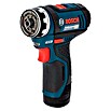 Bosch Professional Atornillador de batería GSR 12V-15 FC (12 V, 2 baterías, 2 Ah, Número de revoluciones de marcha en vacío: 400 r.p.m. - 1.300 r.p.m.)