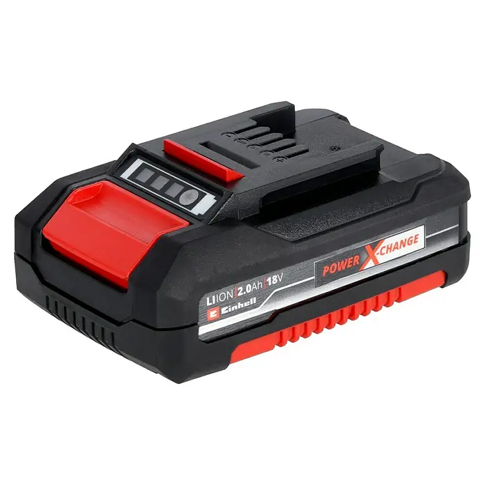 Einhell Professional PXC 18V Taladro atornillador percutor de batería TE-CD 18/50 Li-i BL - 18 V, 2 baterías, 2 Ah - 4 Ah, 50 Nm - Una batería Einhell Power X-Change de 18V 2.0Ah, perfecta para una variedad de herramientas inalámbricas y equipos de jardín. Energía confiable.