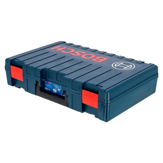 Bosch Professional AMPShare 18V Martillo combinado de batería GBH 18V-34 CF - 18 V, Sin batería, 5,8 J - Caja de herramientas azul Bosch con el logo rojo de Bosch, ideal para guardar y transportar herramientas.