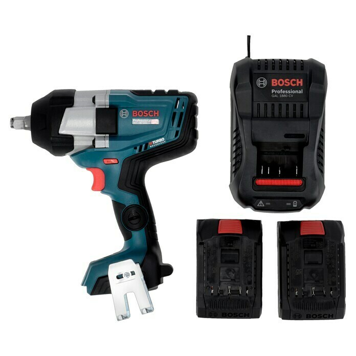 Bosch Professional AMPShare 18V Akku-Drehschlagschrauber GDS 18V-1000 C (18 V, 2 Akkus, 8 Ah, 1.000 Nm, Inkl. Bluetooth Low Energy Modul GCY 42) | BAUHAUS