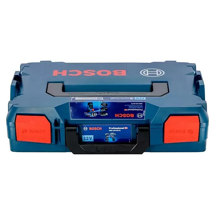 Bosch Professional Akku-Bohrschrauber GSR 12V-35 FC - 12 V, 2 Akkus, 3 Ah, 35 Nm, Inkl. 3 Aufsätze - Vorderansicht