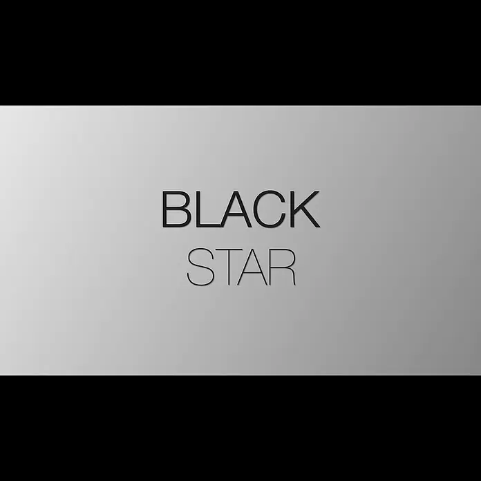DSK Lichtspiegel Black Star80 x 60 cm - Design LED Lichtspiegel  Black Star