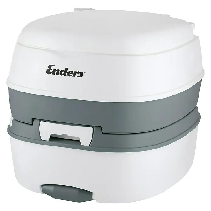 Enders Campingtoilette Deluxe - L x B x H: 44,5 x 38 x 36,5 cm, Elektrische Wasserspülung, Kunststoff - Tragbare Campingtoilette von Enders, ideal für unterwegs. Leicht zu reinigen und einfach zu transportieren.