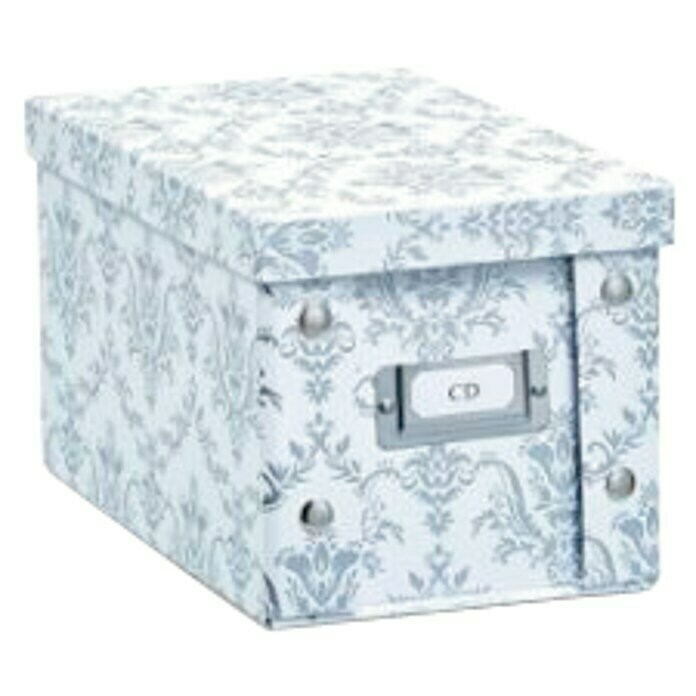 Zeller Present Caja de almacenaje Vintage (28 x 16,5 x 15 cm, Blanco)