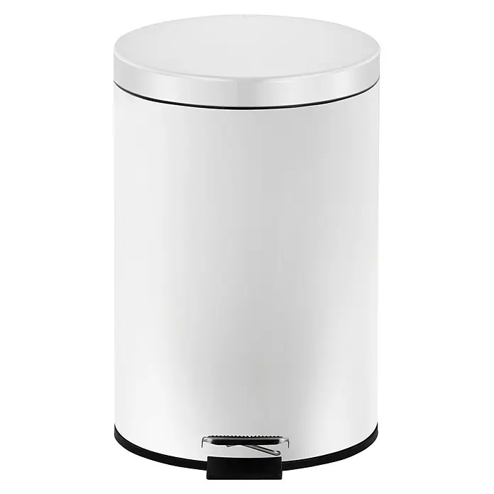 Vepa Bins Treteimer Trittmülleimer Venus - 20 l, Metall, Weiß - Dieser stilvolle, weiße Treteimer ist die perfekte Ergänzung für jedes moderne Bad oder Küche. Er ist funktionell und optisch ansprechend.