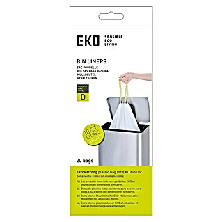 EKO Müllbeutel Typ D (18 l - 21 l, 20 Stk., Weiß)