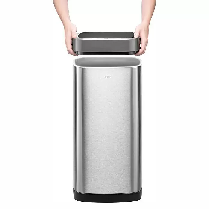 Vepa Bins Sensormülleimer EcoSmart - 50 l, Edelstahl, Mattsilber - Anwendungsbeispiel