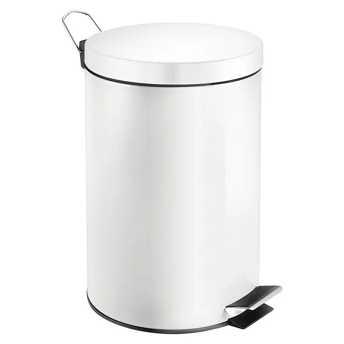 Vepa Bins Treteimer Trittmülleimer Venus - 20 l, Metall, Weiß - Dieser stilvolle, weiße Treteimer mit Deckel ist ideal für Badezimmer oder Küchen. Er kombiniert Funktionalität mit einem sauberen Design.