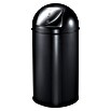 Vepa Bins Standard Mülleimer Pushcan (40 l, Metall, Schwarz) | BAUHAUS