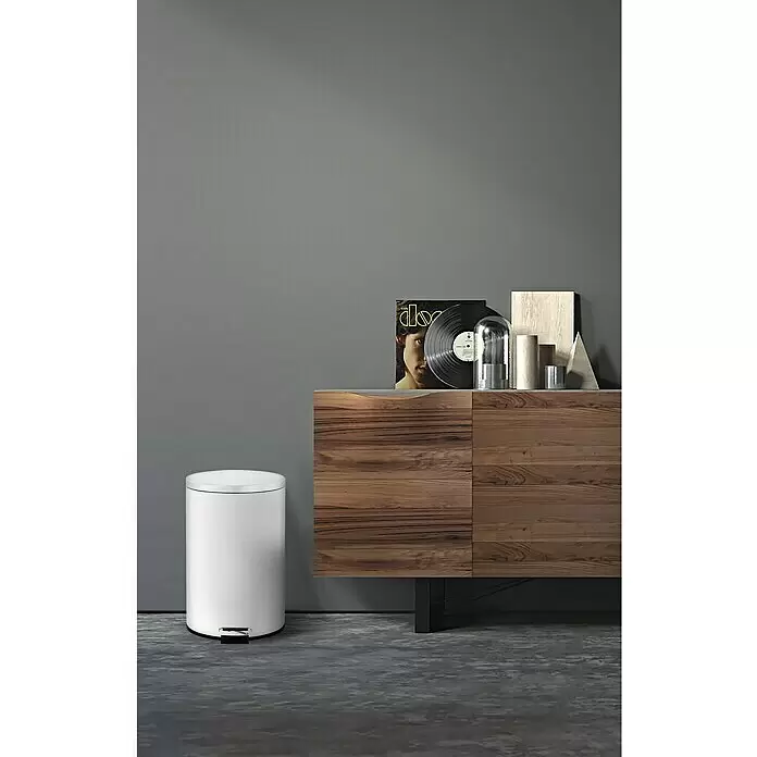 Vepa Bins Treteimer Trittmülleimer Venus - 20 l, Metall, Weiß - Stimmungsaufnahme