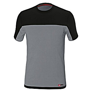 Industrial Starter Camiseta Stretch (L, 95% algodón 5% Spandex, Apto para: Caballeros, Gris/Negro)
