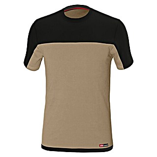 Industrial Starter Camiseta Stretch (XXL, 95% algodón 5% Spandex, Apto para: Caballeros, Beige/Negro)