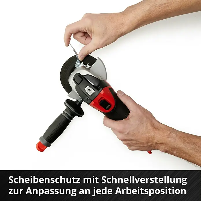 Einhell Power X-Change 18V Akku-Winkelschleifer TE-AG 18/115 Li-Solo - Ohne Akku, Durchmesser Scheibe: 115 mm, 8.500 U/min - Winkel-Schleifmaschine mit Schnellverstellung des Scheibenschutzes für flexible Anpassung an jede Arbeitsposition.