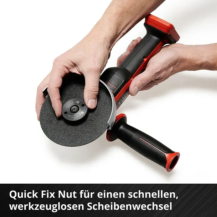 Einhell Akku-Winkelschleifer AXXIO – 18 V, Ohne Akku & Ladegerät, Mit E-Box Koffer, Power X-Change System