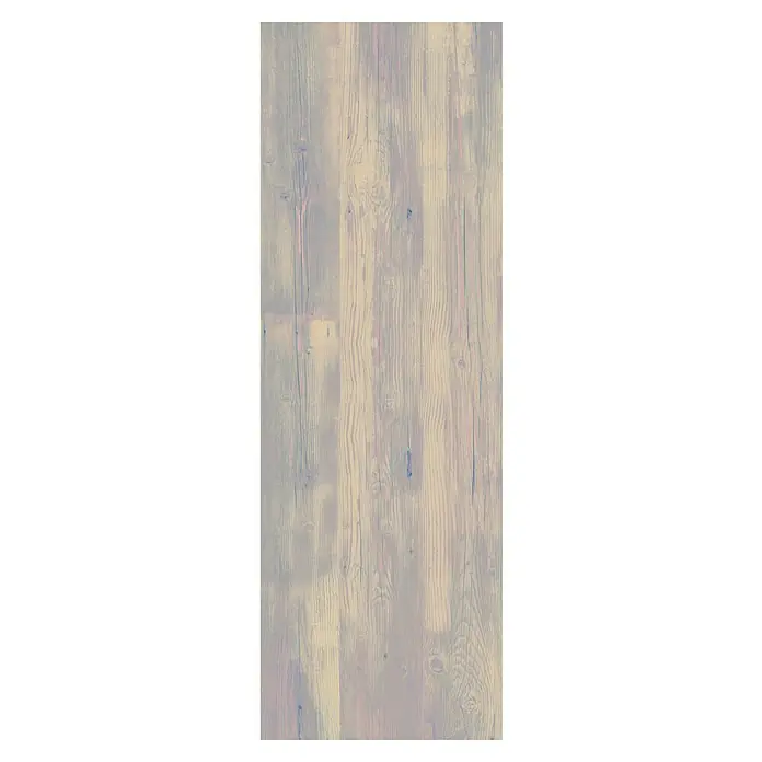 Terrassenfliese Skandinavia 2.0 - 40 x 120 x 2 cm, Grau/Braun, Matt - Das Bild zeigt eine Nahaufnahme einer hellen Holzoberfläche mit einer sichtbaren Maserung und subtilen Farbtönen, ideal für Texturen.