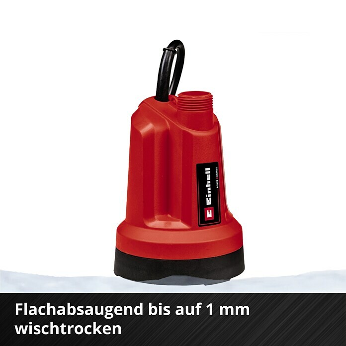 Einhell Power X-Change 18V Akku-Klarwasserpumpe GE-SP 18 LL Li - Solo  (18 V, Ohne Akku, Max. Fördermenge: 4.500 l/h) | BAUHAUS