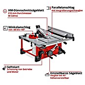 Einhell Power X-Change 18V Akku-Tischkreissäge TE-TS 36/210 Li-Solo (Durchmesser Sägeblatt: 210 mm) | BAUHAUS