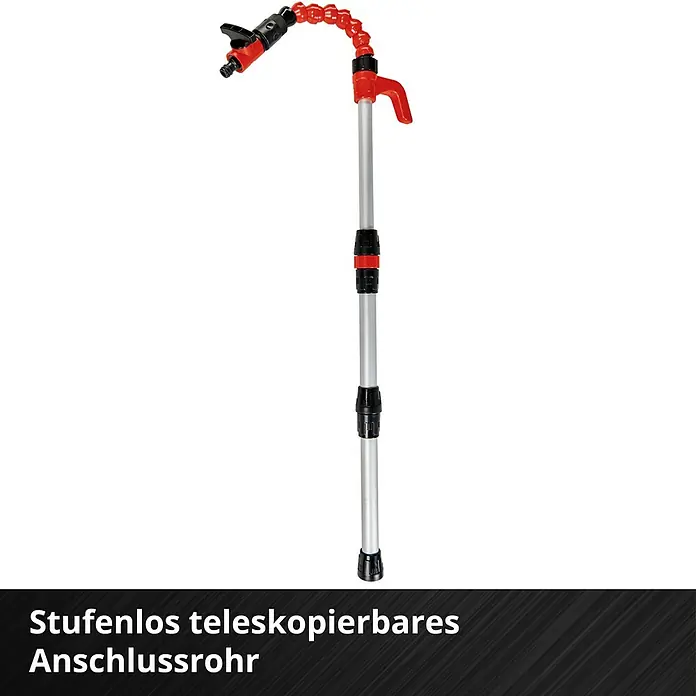 Einhell Power X-Change 18V Akku-Klarwasserpumpe GE-PP 18 RB LI SOLO - 18 V, Ohne Akku, Max. Fördermenge: 3.000 l/h - Teleskopierbares Anschlussrohr, ideal für die Gartenbewässerung. Flexible Anpassung durch die stufenlose Teleskopfunktion für optimale Reichweite.