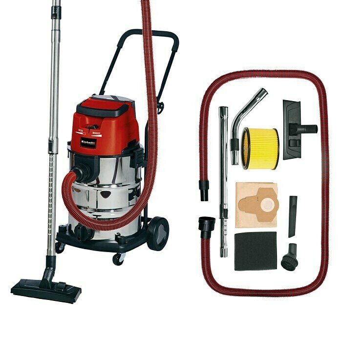 Einhell Power X-Change Aspirador de agua de batería (18 V, Sin batería, Volumen de recipiente: 30 l)