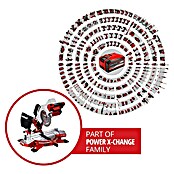 Einhell Power X-Change Akku-Kappzugsäge TE-MS 18-210 Li-Solo (18 V, Ohne Akku, Durchmesser Sägeblatt: 210 mm, Leerlaufdrehzahl: 3.000 U/min)