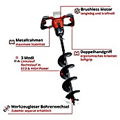 Einhell Power X-Change 18V Akku-Erdbohrer (18 V, Ohne Akku, Durchmesser: 150 mm) | BAUHAUS