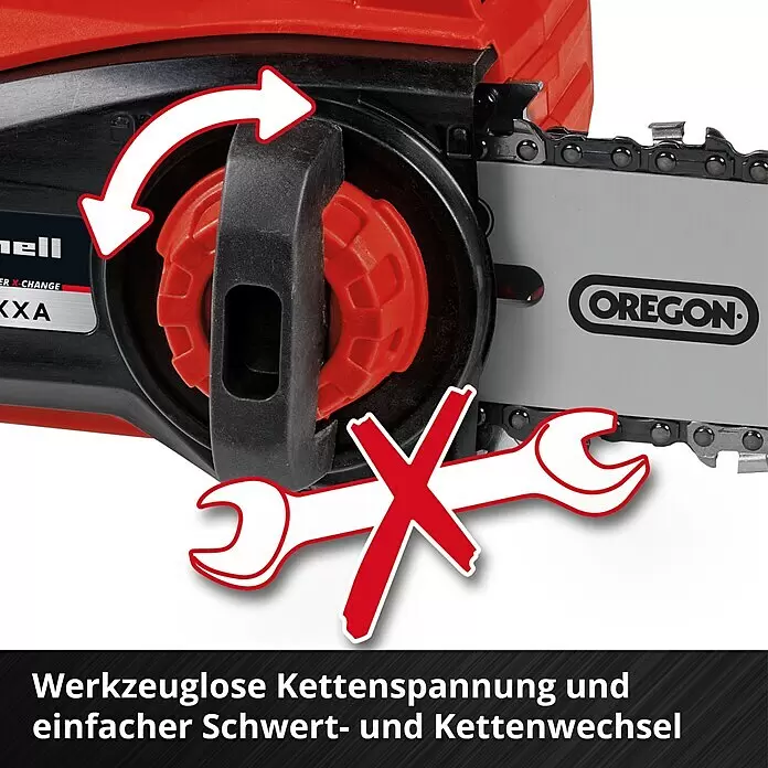 Einhell Professional Akku-Kettensäge FORTEXXA 18/20 TH18 V, 2,5 Ah, Li-Ionen, Ohne Akku, Schwertlänge: 20 cm