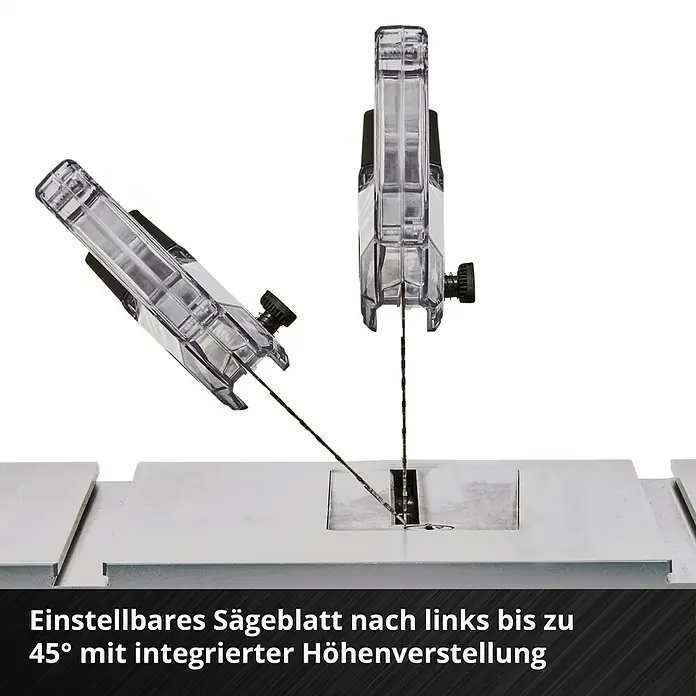 Einhell Power X-Change 18V Akku-Tischkreissäge TE-TS 36/210 Li-Solo - 36 V, Ohne Akku, Durchmesser Sägeblatt: 210 mm - Einstellbare Sägeblattneigung bis zu 45° mit integrierter Höhenverstellung. Präzise Schnitte für Modellbau und Hobbyprojekte.
