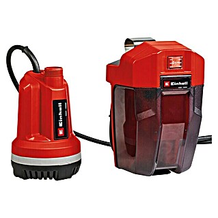 Einhell Power X-Change 18V Bomba de aguas limpias de batería GE-PP 18 RB LI SOLO (18 V, Sin batería, Capacidad de bombeo máx.: 3.000 l/h)