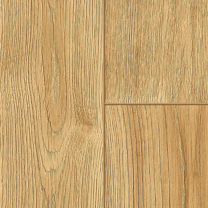 Classen Designboden Pro Nature - Fergus, Landhausdiele, 1.290 x 203 x 4 mm - Nahaufnahme eines Parkettbodens mit hellbrauner Holzmaserung und sichtbaren Fugen.