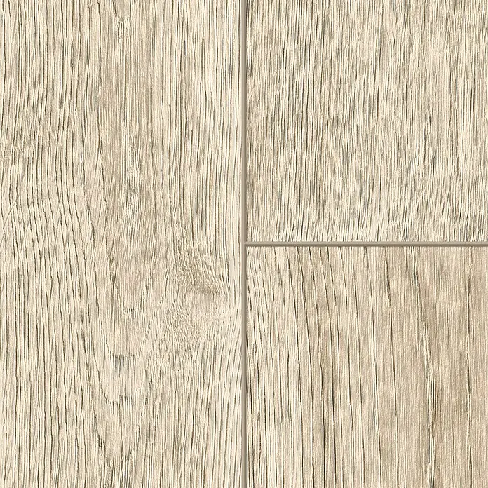 Classen Designbodenmuster Pro Nature Lagan - 310 x 203 x 4 mm, Landhausdiele - Nahaufnahme von hellem Laminatboden mit Holzmaserung, ideal für moderne Innenräume.\n