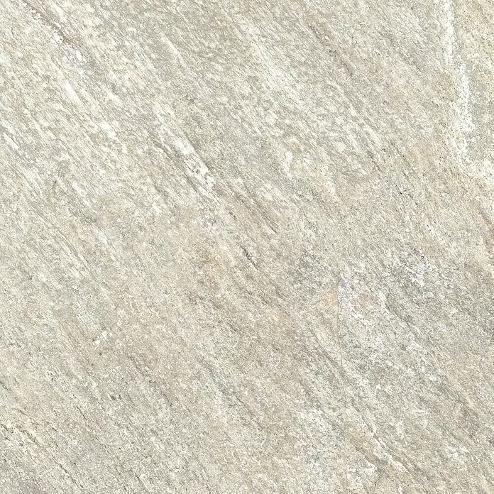 Feinsteinzeugfliese Piazza Sabbia - 59,7 x 59,7 cm, Beige/Grau, Matt - Beige Fliesen mit subtilen, diagonalen Maserungen für ein elegantes und modernes Interieur. Die Oberfläche ist leicht rau und schmutzabweisend.