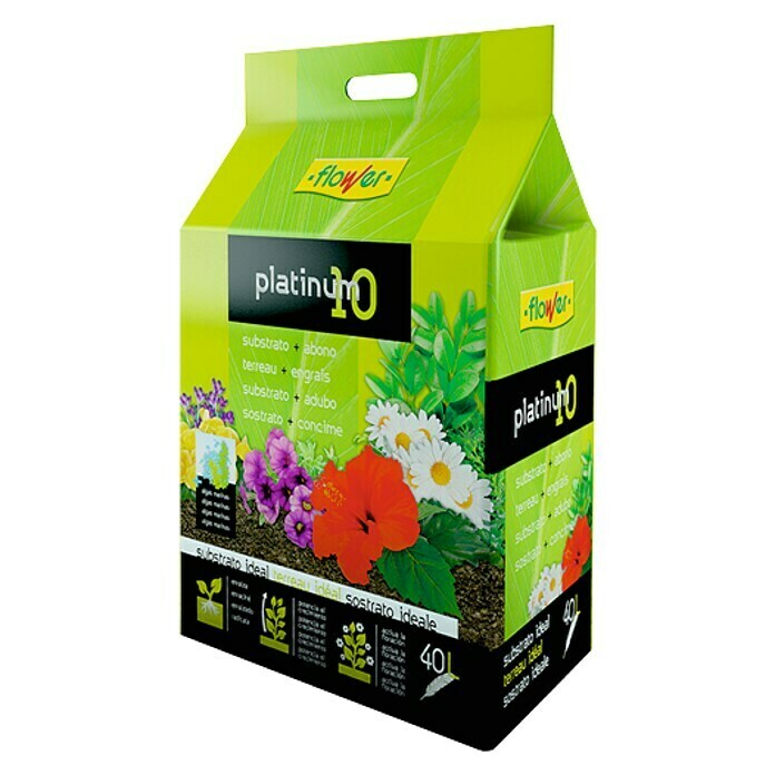 Flower Sustrato para plantas Platinum 10 (40 l)