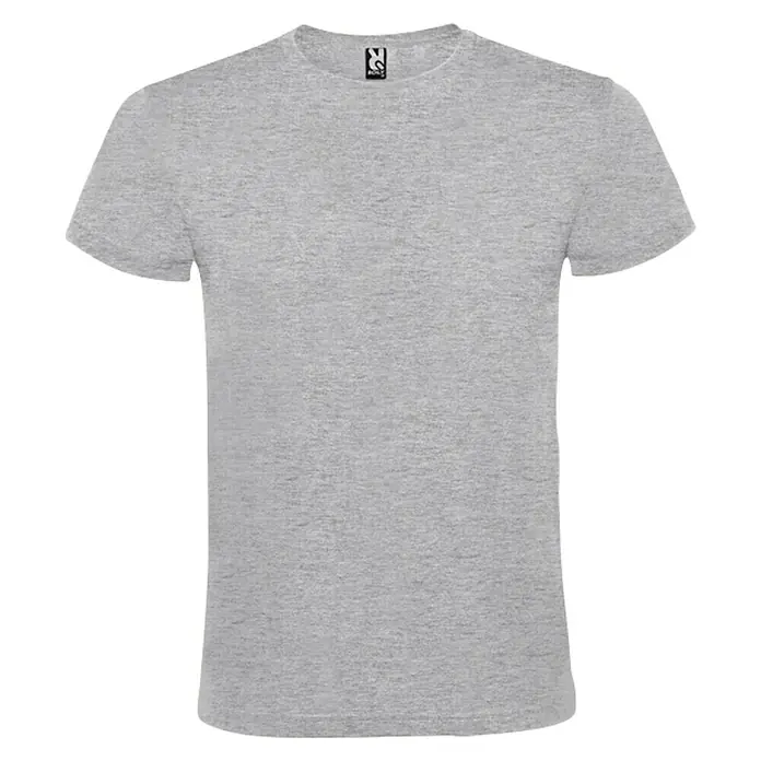 Camiseta Atomic - 4 XL, Gris, 85% algodón / 15% viscosa - Camiseta gris de manga corta con cuello redondo, ideal para el día a día o para la impresión. Corte cómodo para una óptima usabilidad.