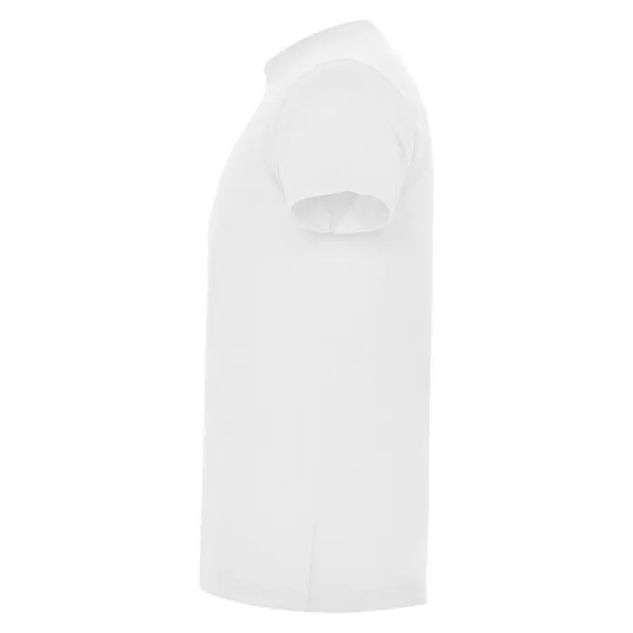 Camiseta Atomic - XXL, Blanco, 85% algodón / 15% viscosa - Vista lateral de una camiseta blanca de manga corta. El diseño simple la hace versátil para cualquier ocasión. Ideal para el uso diario.