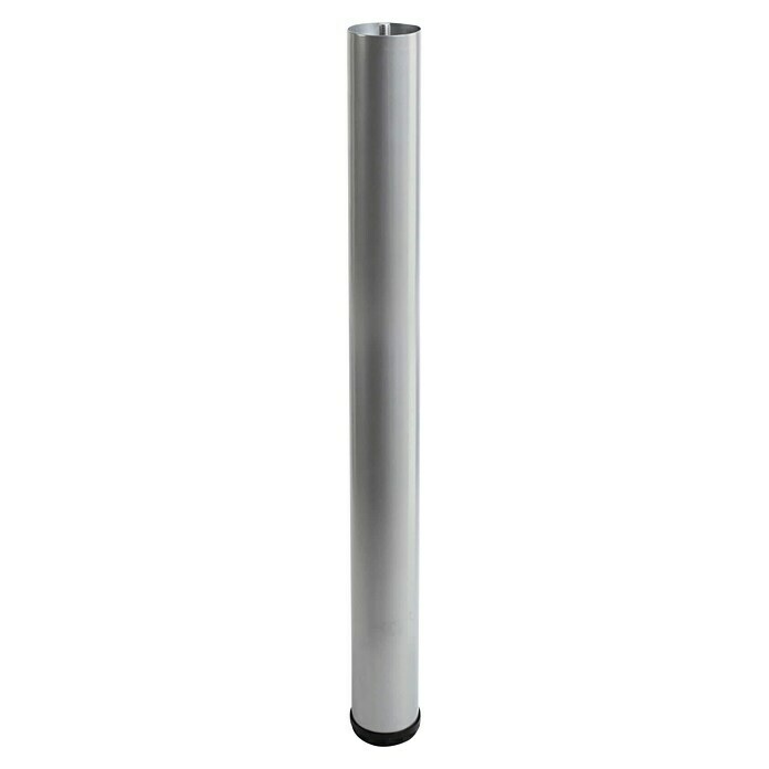 Element System Möbelfuß (Ø x L: 60 x 700 mm, Traglast: 75 kg, Farbe: Weiß/Aluminium)