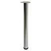 Element System Möbelfuß-Set Toskana (Ø x L: 60 x 700 mm, Weiß/Aluminium, Traglast: 75 kg, 4 Stk.)