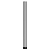 Element System Möbelfuß (Ø x L: 60 x 700 mm, Traglast: 75 kg, Farbe: Weiß/Aluminium)