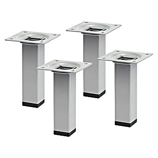 Element System Möbelfuß-Set Burgund (Ø x H: 3 x 10 cm, Traglast: 50 kg, Stahl, 4 Stk.)